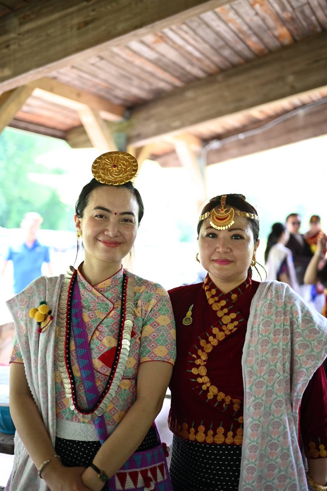 Community members celebrating Kirat Rai culture