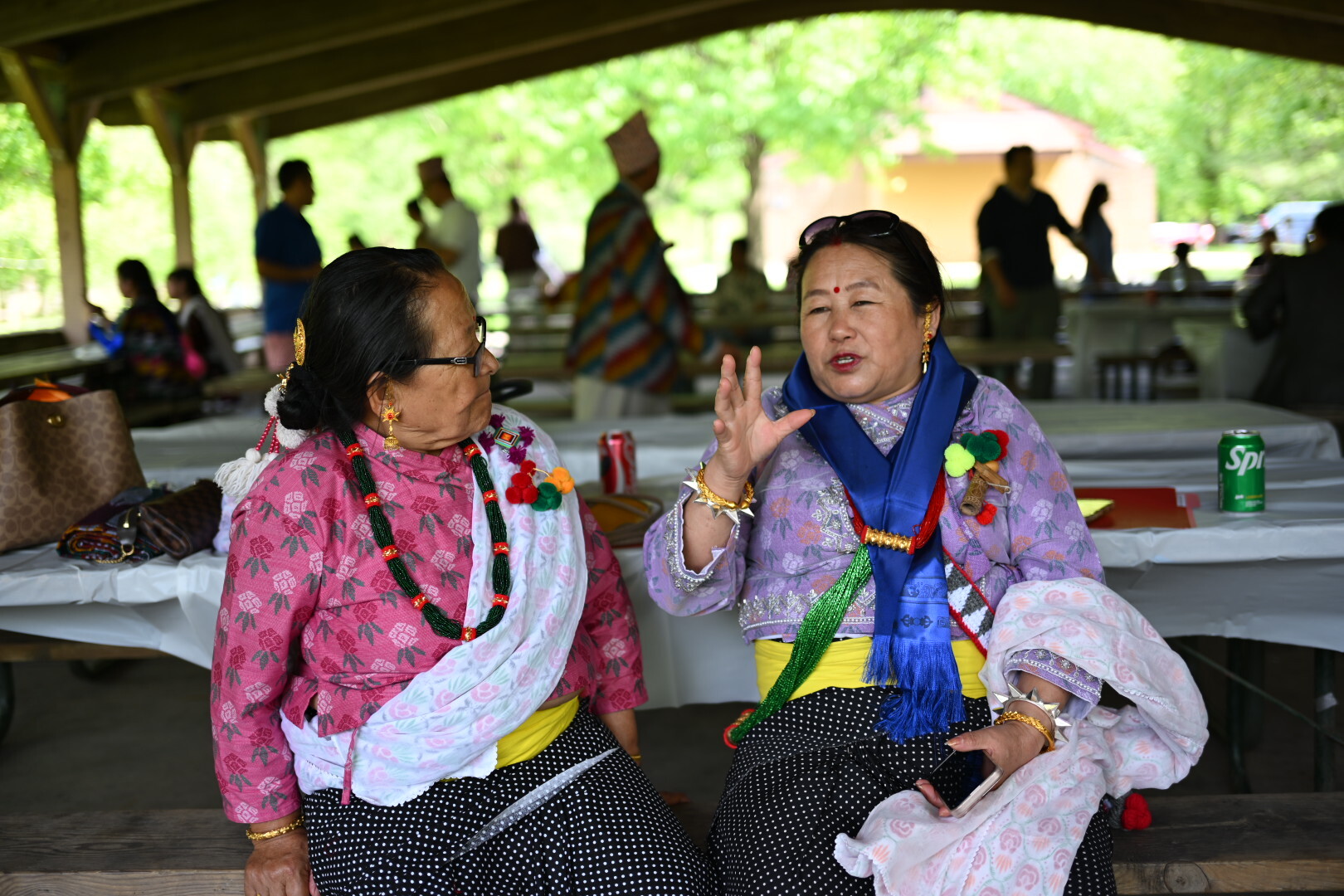 Community elders sharing a conversation