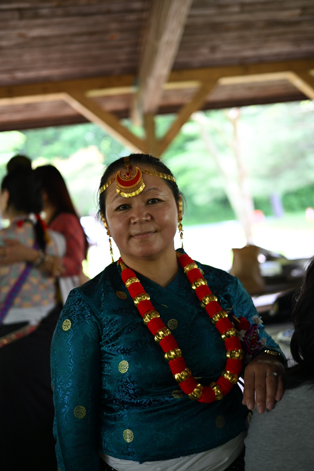 Community member in traditional clothing