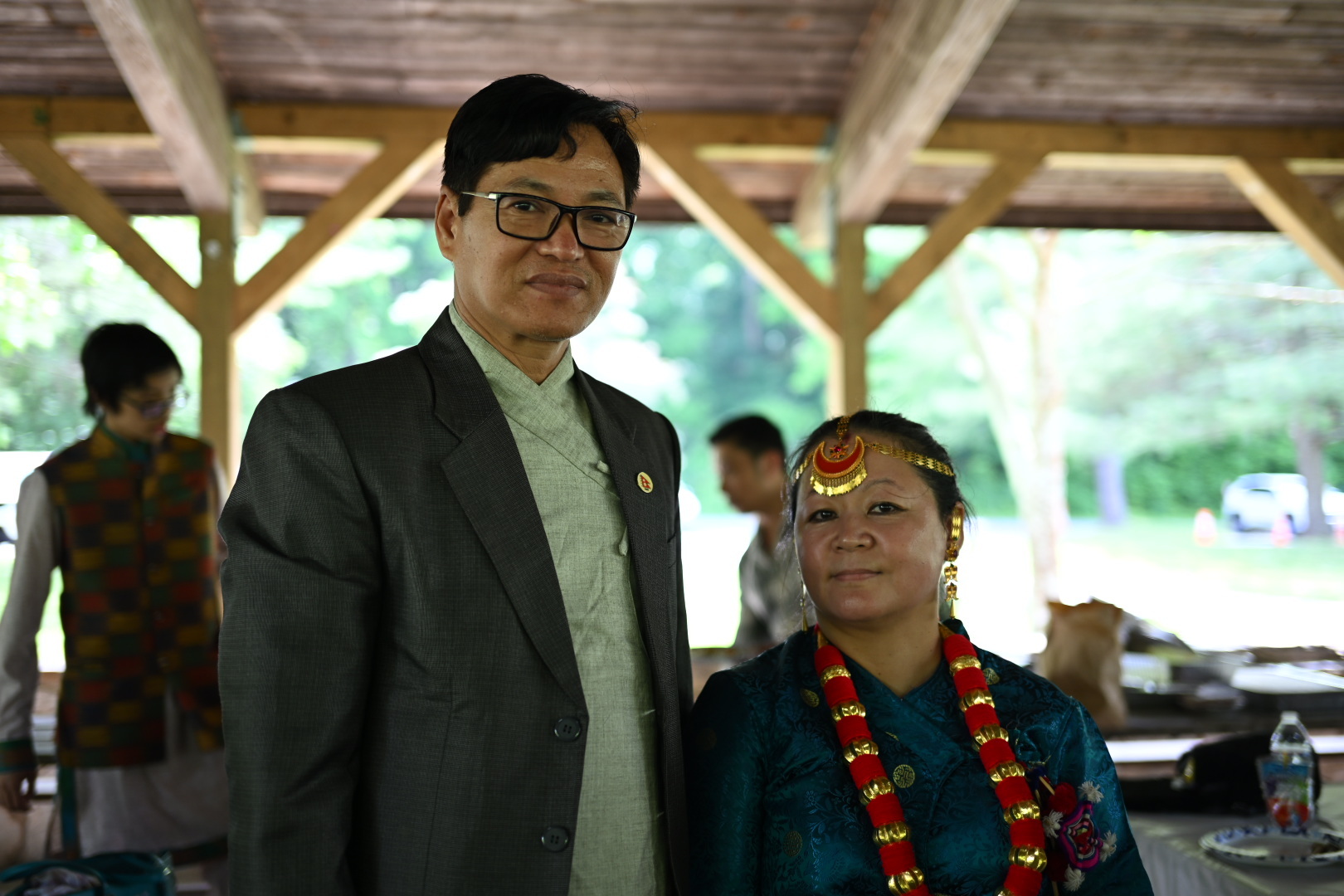 Community members at a cultural gathering