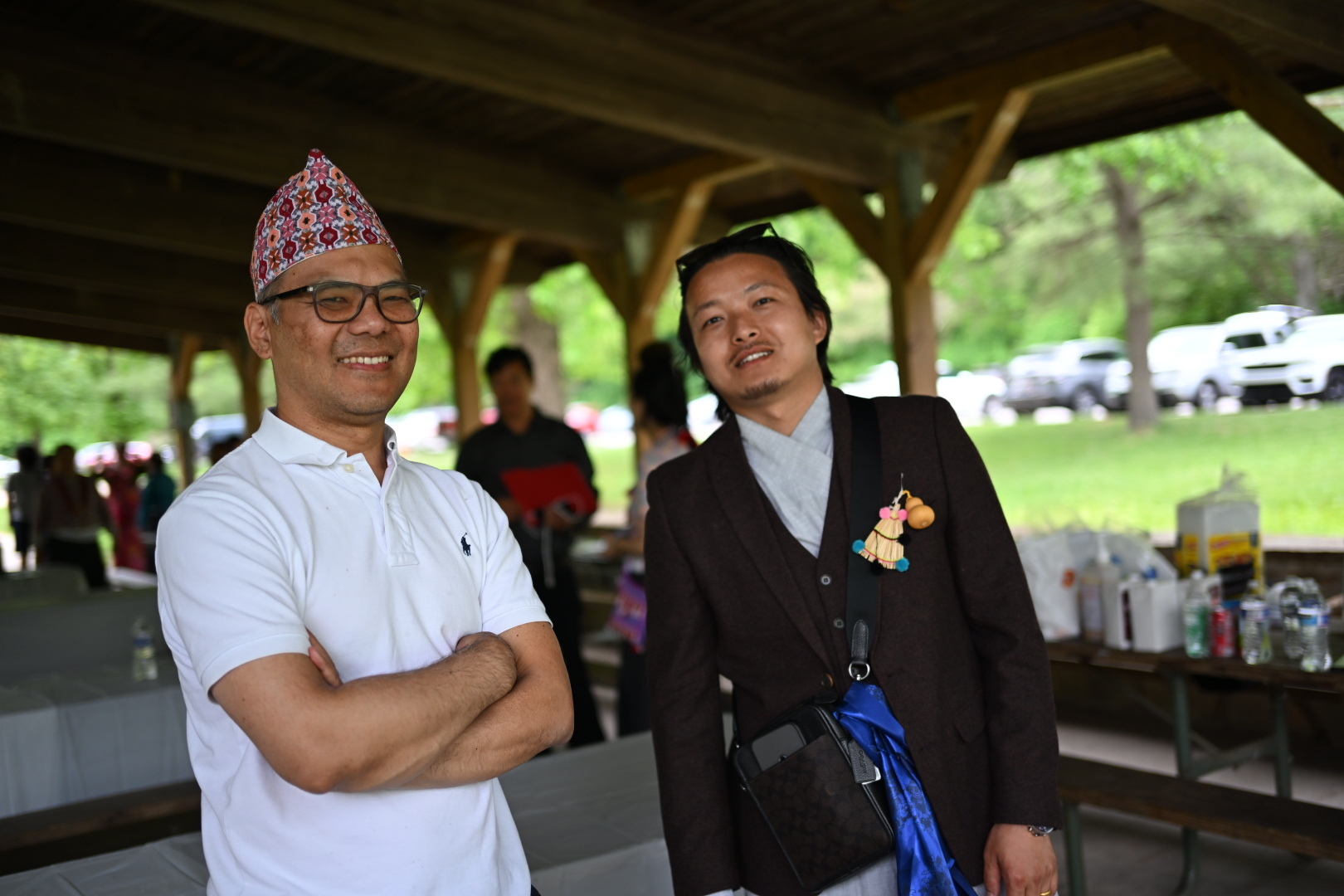 Two community members enjoying the gathering